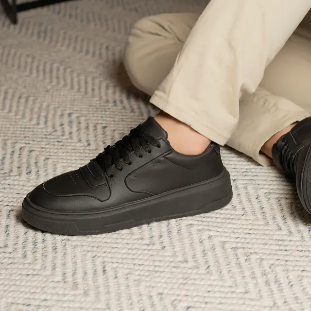 Tênis Masculino Preto Tamanho Grande Sola Alta 37 Ao 46 Chunky