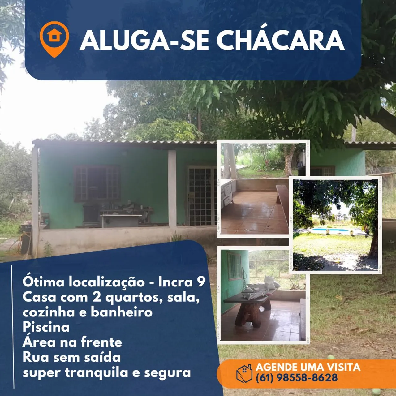Aluga-se chácara Incra 9