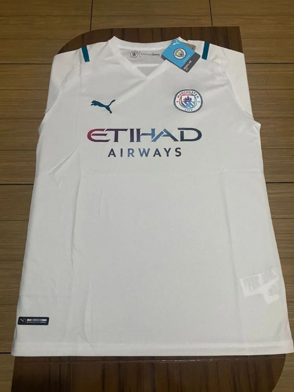 Camisa de Time - Manchester City 21/22 - White - Foto 2