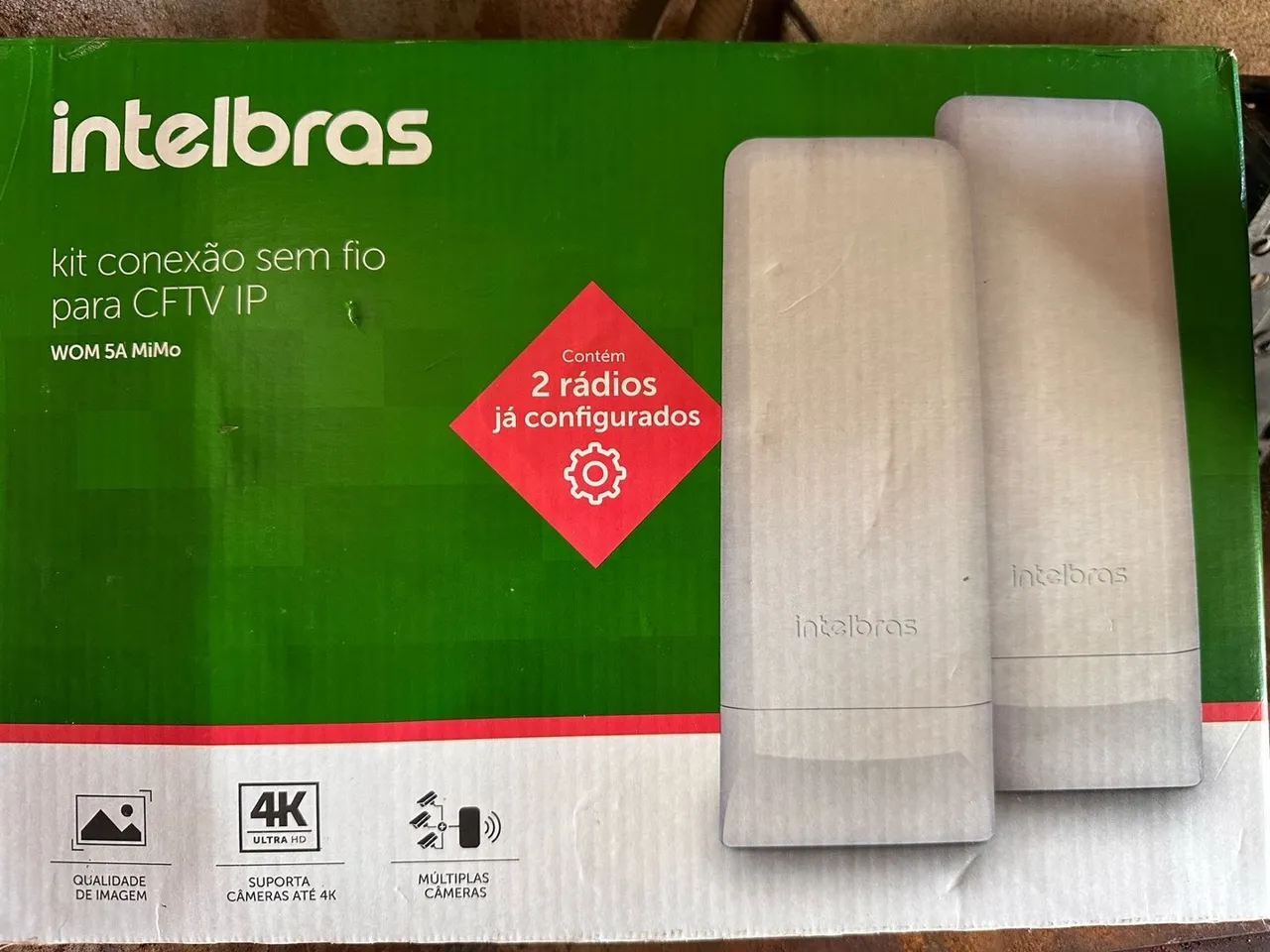 Kit conexão sem fio para CFTV IP