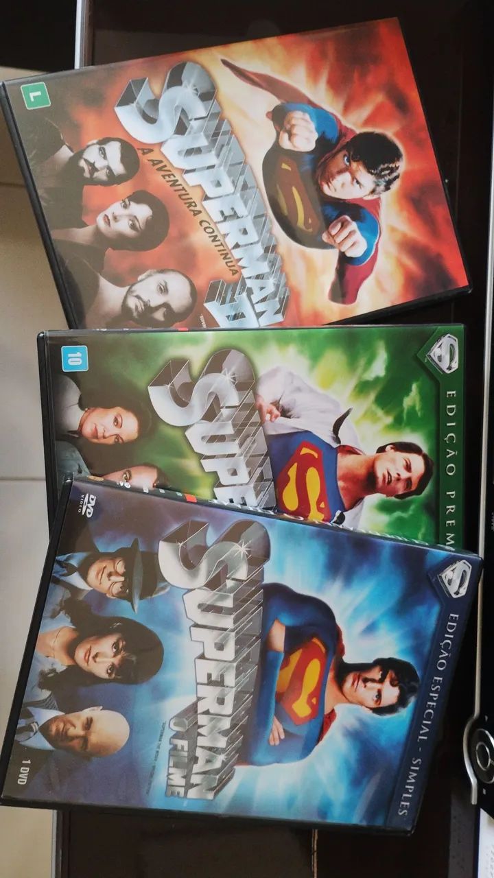 Coleção Superman dos anos 80, 3 DVDs da época  - Foto 2