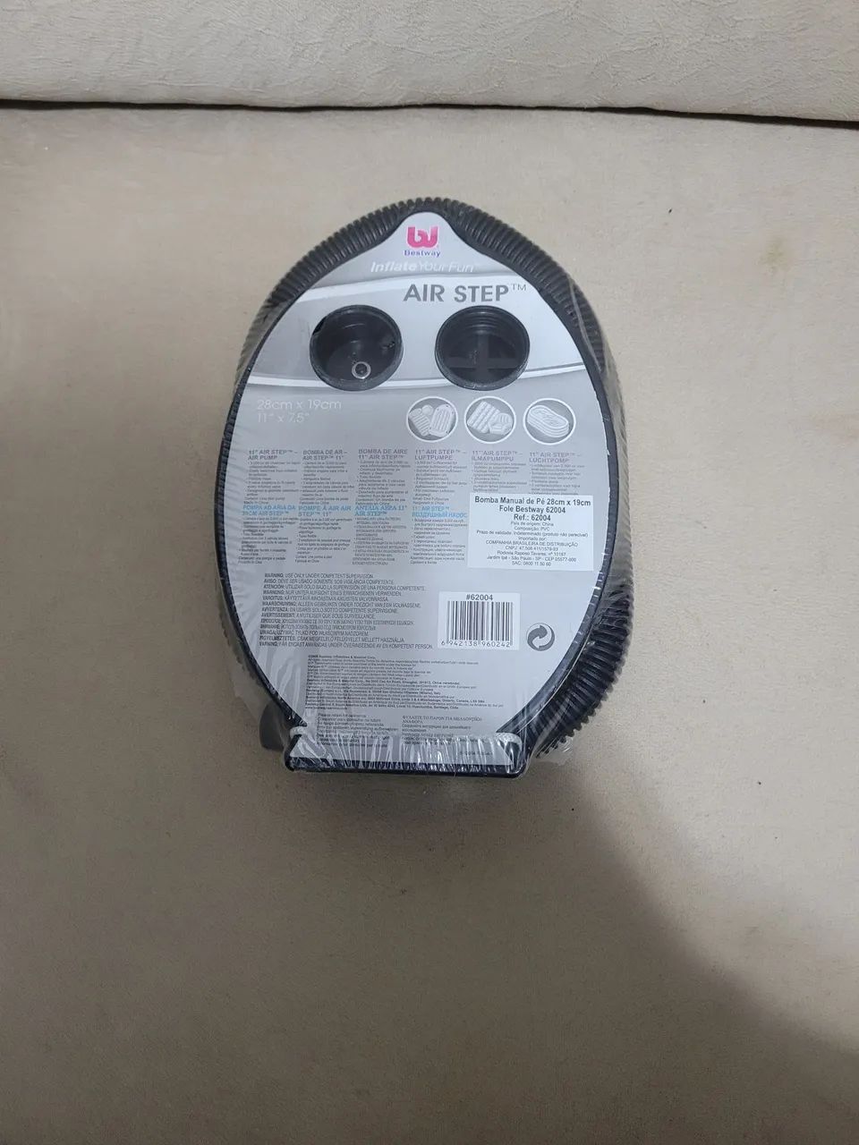 Bomba manual de pé para encher colchão, bolas - Foto 4