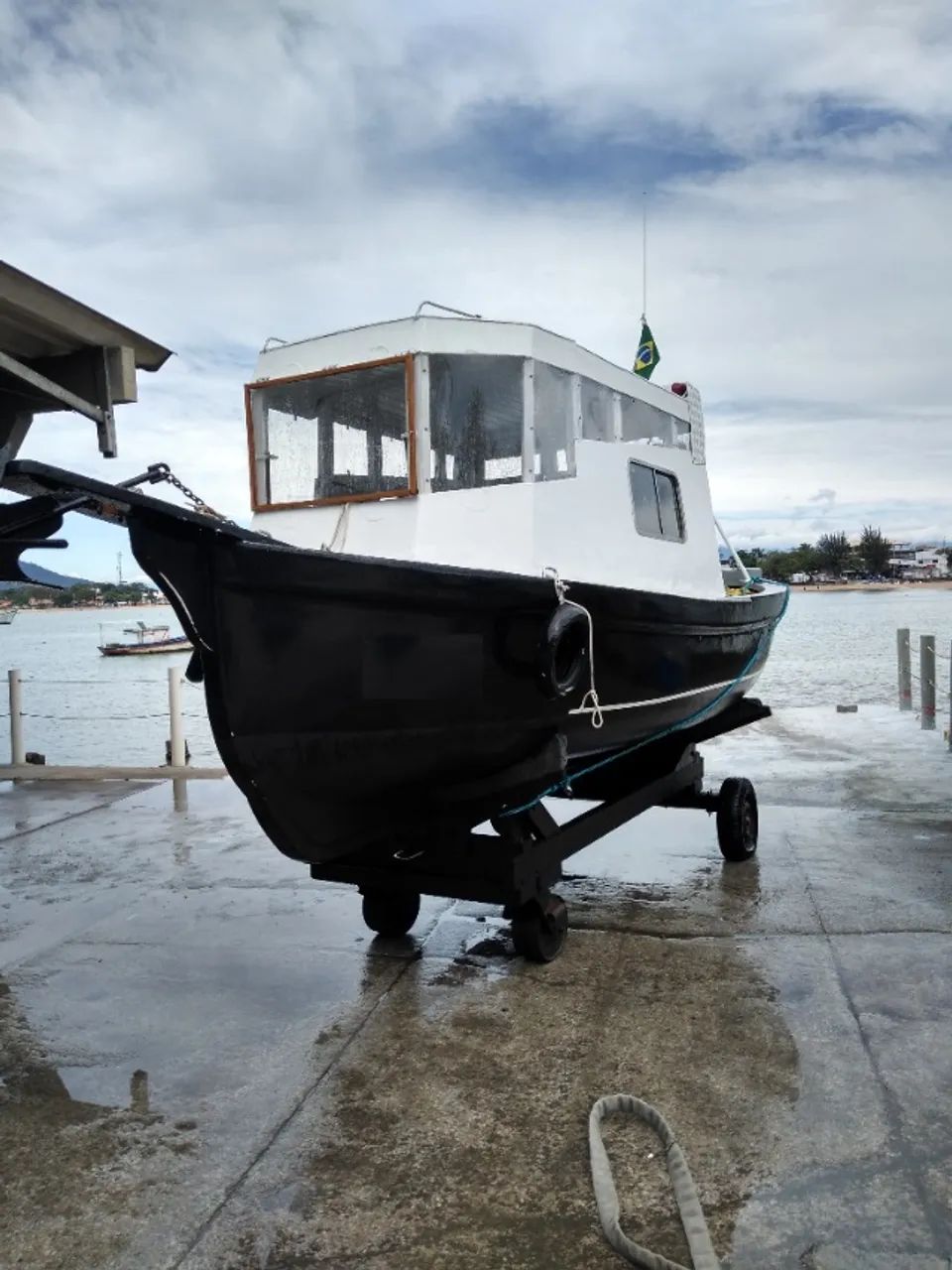 Vendo barco motor B18 casco de fibra - Foto 6