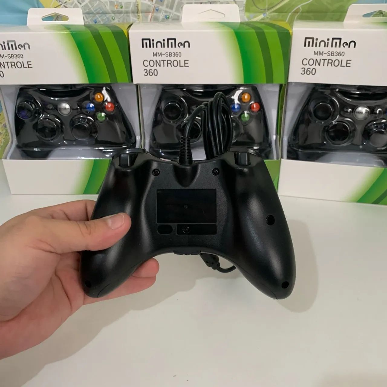 Controle Xbox 360/ PC com fio 2 metros - novo e com garantia  - Foto 4