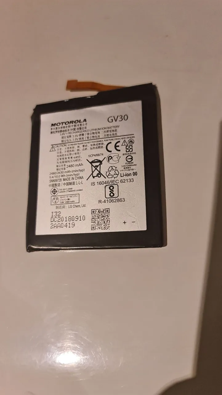 BATERIA MOTO Z POWER GV30 NOVA ORIGINAL