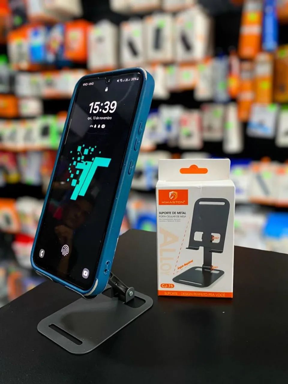 SUPORTE DE MESA PARA CELULAR E TABLET HMASTON CJ-75 - Foto 5
