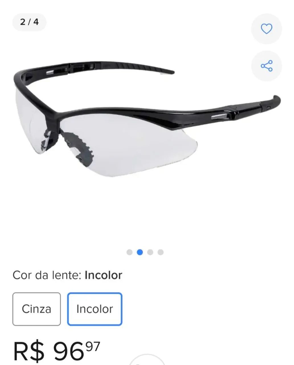 Óculos de Segurança Nemesis importado Tijuca RJ - Foto 3