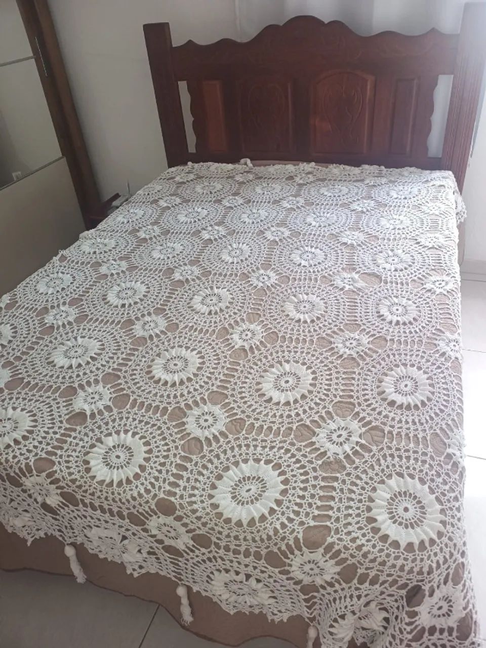 Colcha de crochê casal - Foto 4