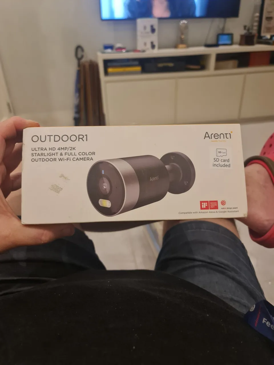 Câmera de Segurança Externa Arenti Outdoor1 4MP/2K
