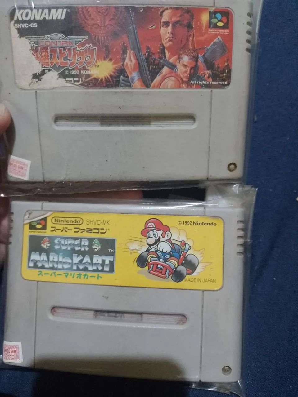 Vendo o jogo original de super Nintendo Mario kart o contra foi vendido
