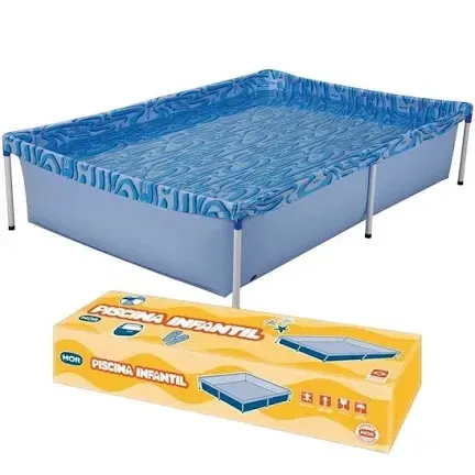 Piscina Infantil Retangular Mor 1.000L- Nova sem uso 