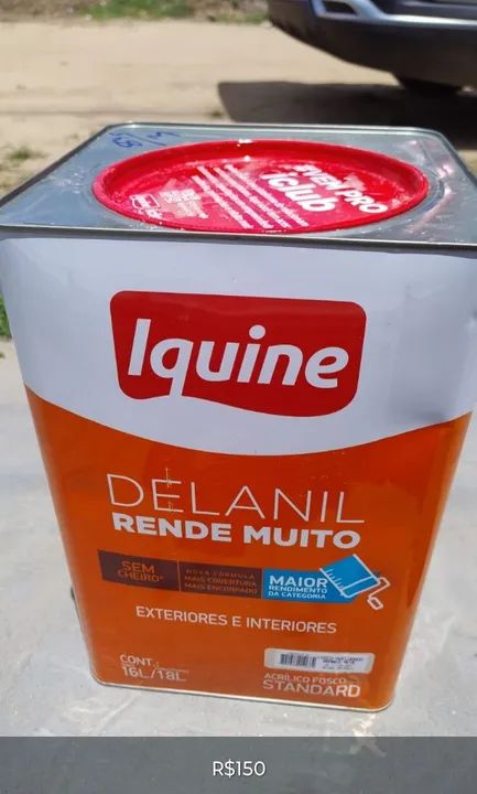 Tinta Delanil Iquine 18 Litros - Rende Muito!