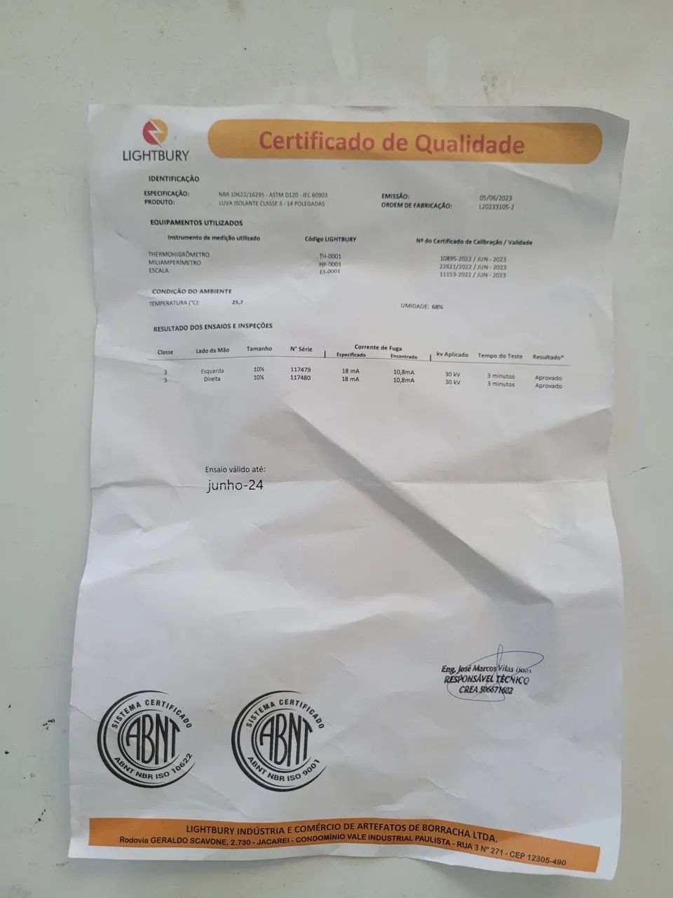 Luvas isolante Classe 4 , tipo 2 , 36000V - Foto 4