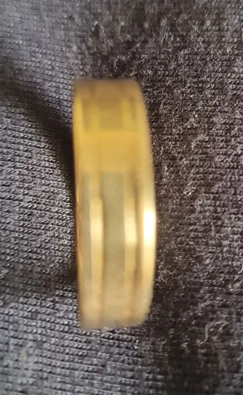 Aliança ouro 18k 6.5 gramas  - Foto 4