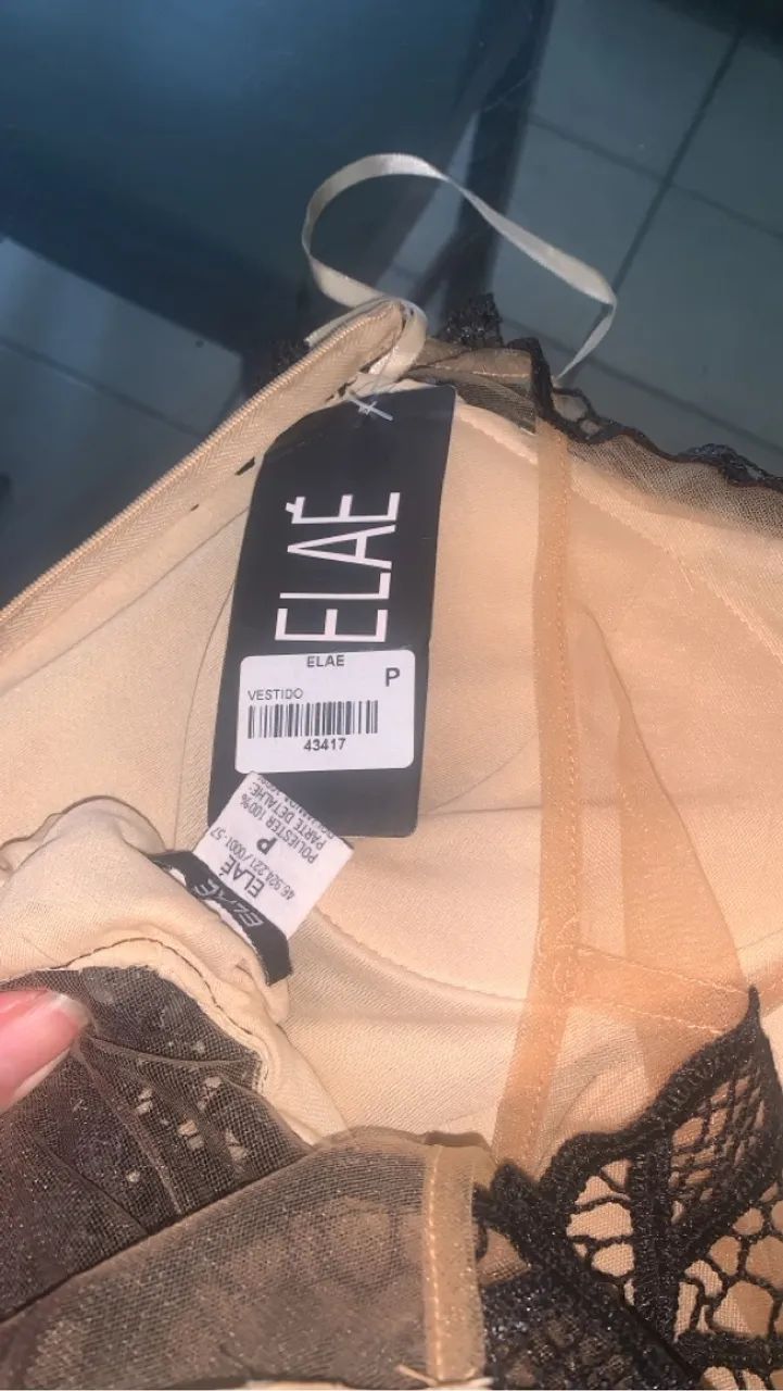 Vestido Longo de Renda Preto( troco ou vendo) - Foto 5