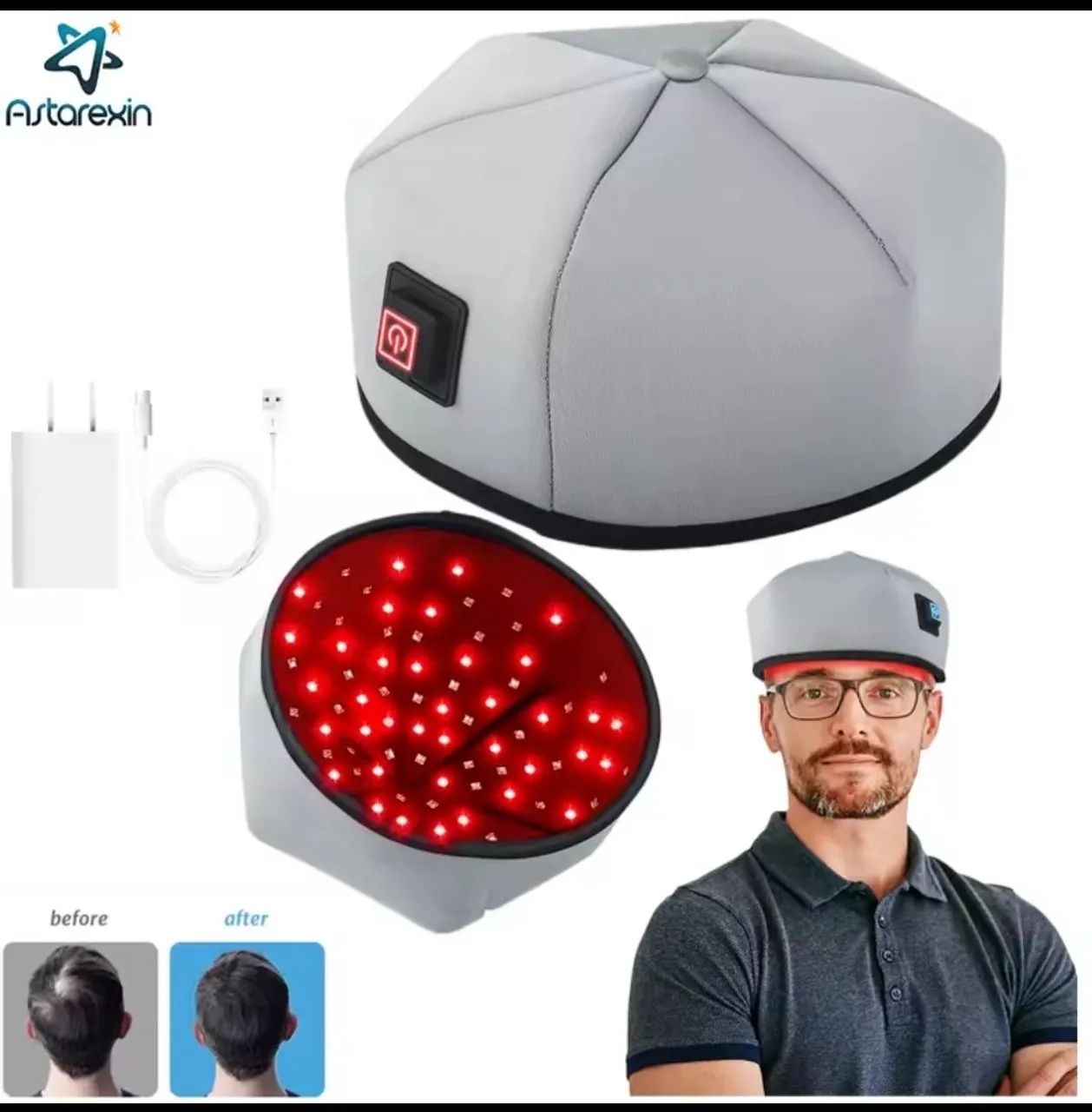 Touca led terapia capilar original por 199,00 - Foto 3
