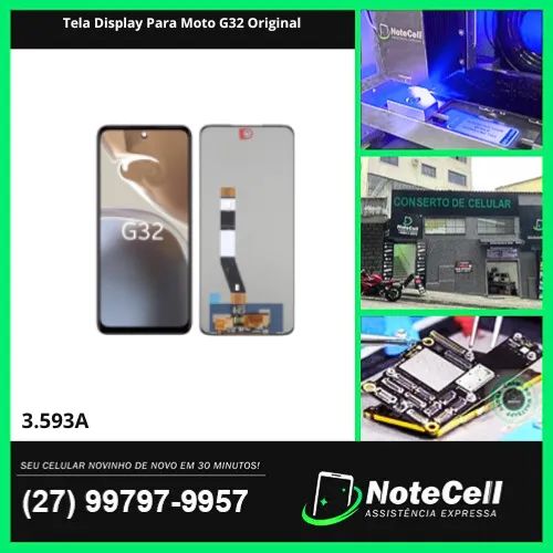 Tela Display Para Moto G32 Original- Instalação Expressa Em 30 Minutos!