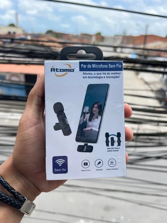 Microfone De Lapela ÁTOMO!! LACRADO!! PROMOÇÃO!! - Foto 4