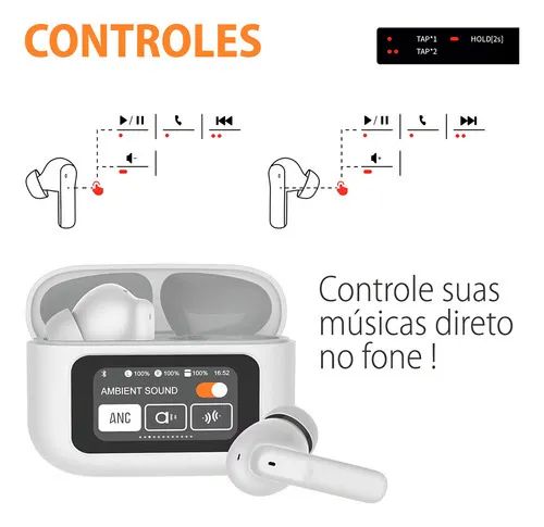 Fone de Ouvido TWS com Cancelamento de Ruído - Foto 2