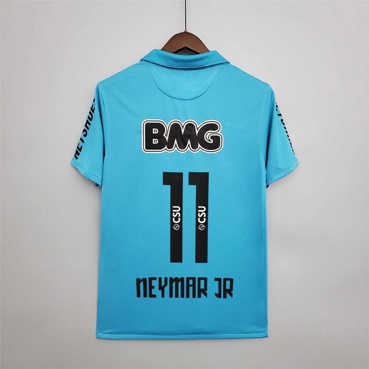 Camisa de time Retrô Neymar Jr. #11 - Azul