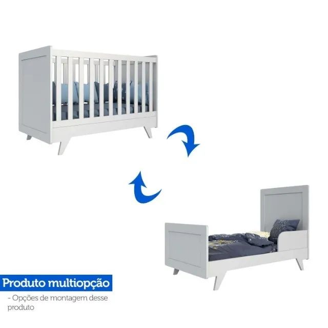 Berço Retro Americano em MDF (Novo) - Foto 6