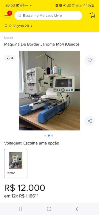 Máquina de Bordar Janome MB4 - Foto 3