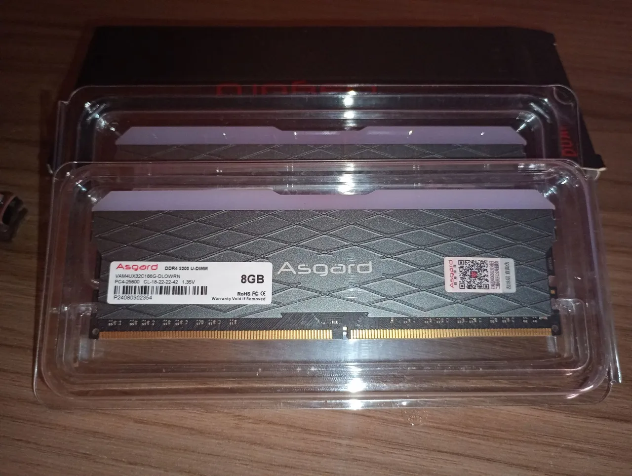 Memória ram ddr4 RGB Asgard 2x8gb 3200Mhz