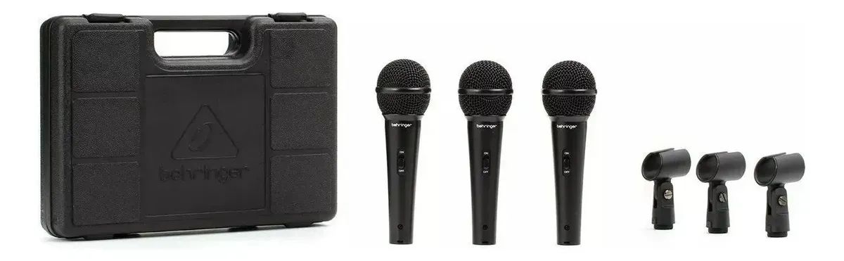 Kit Microfone Behringer Ultravoice XM1800S Dinâmico Supercardióide - Foto 3