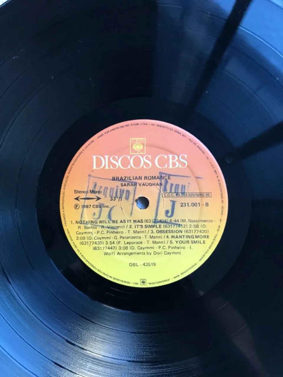 Disco Sarah Vaughan - Brazilian Romance - Foto 5