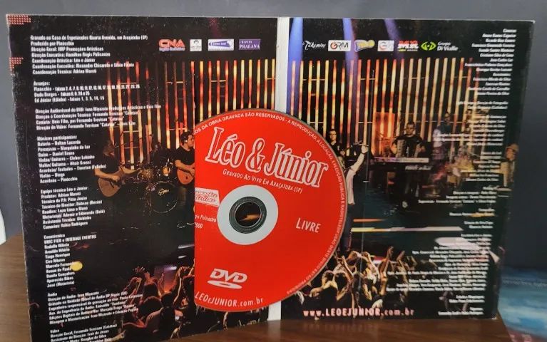 Dvd Original Leo e Junior Sertanejo AO Vivo - Foto 3