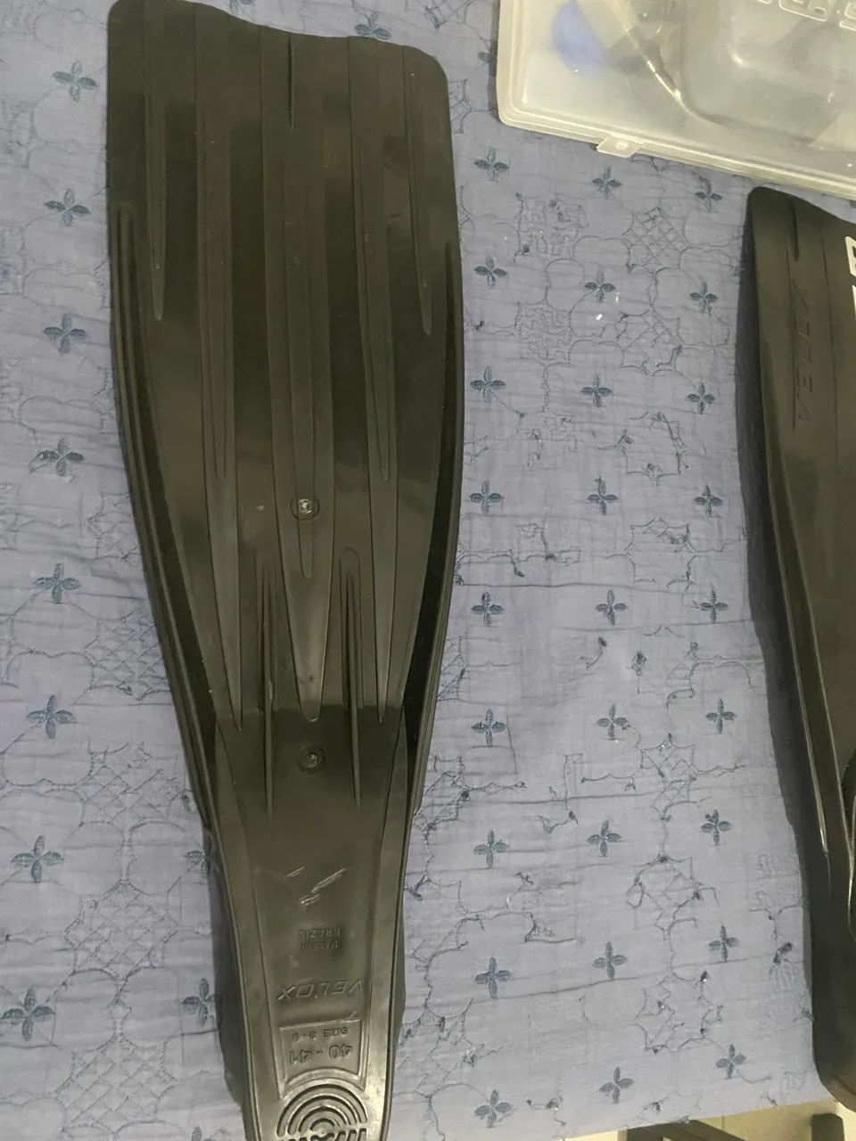 Kit Mergulho Profissional Seasub - Nadadeira Velox + Máscara Silicone - Foto 4