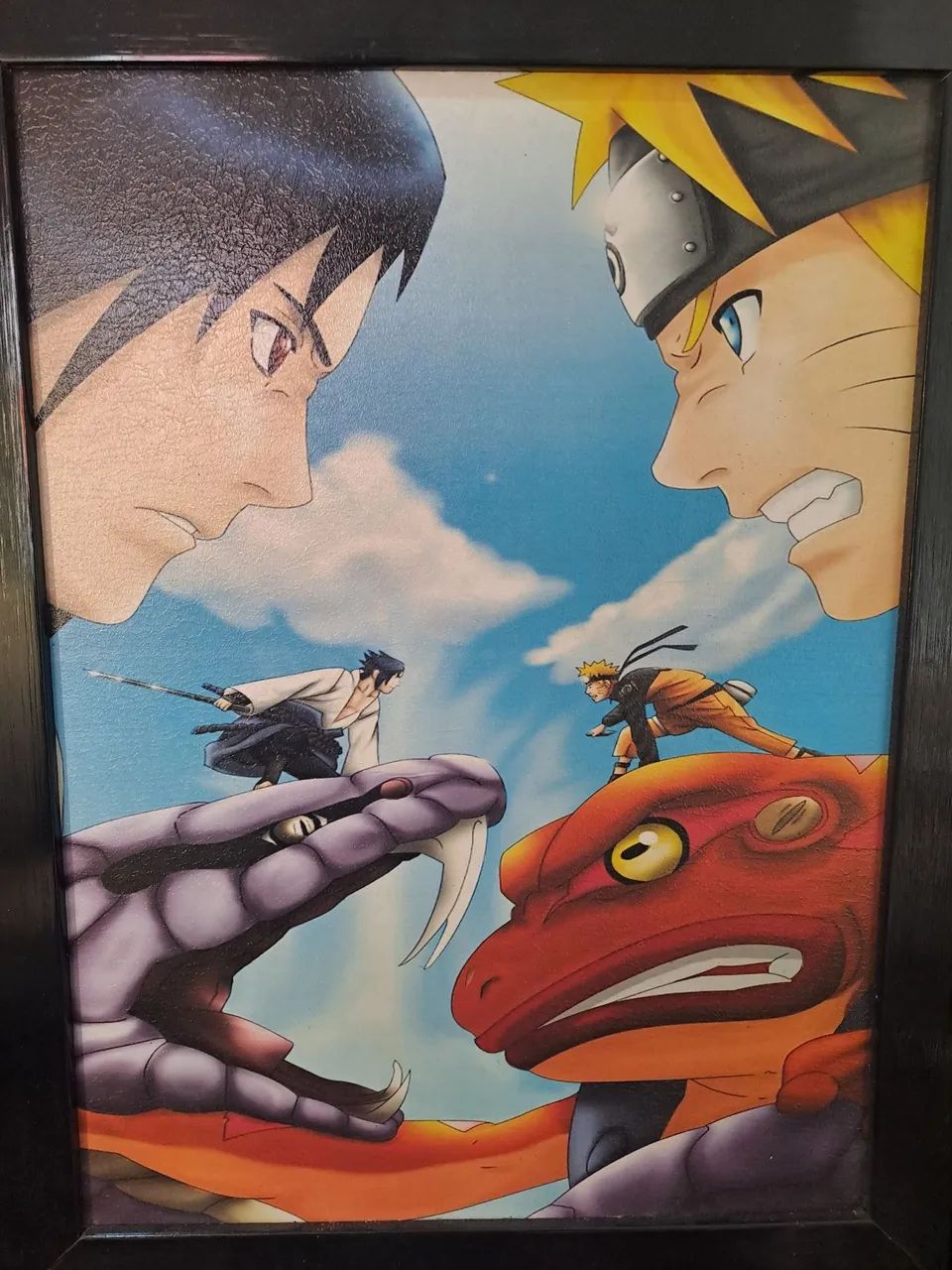 Quadro Naruto e Sasuke