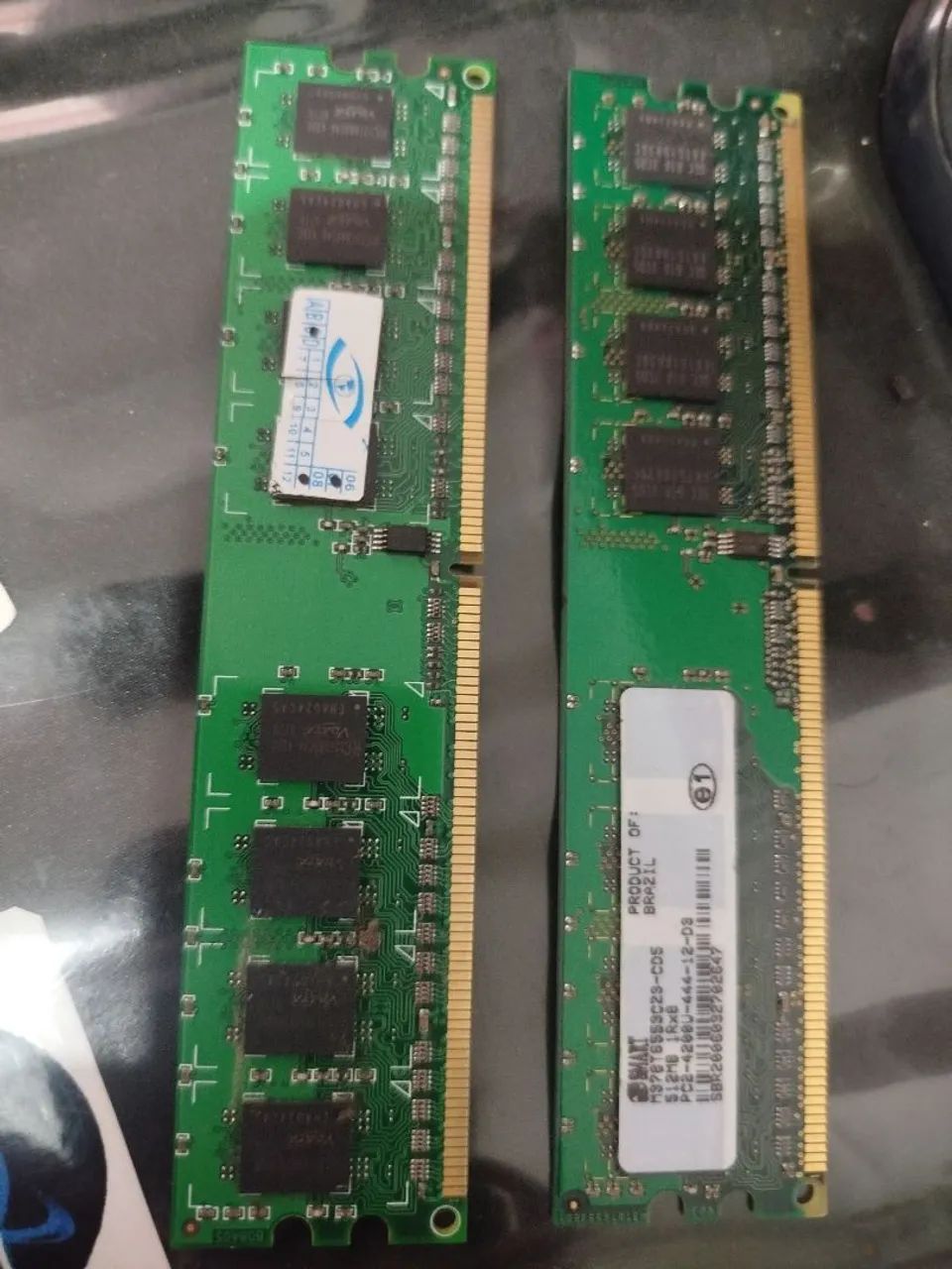 2 Memórias RAM 512 Mb - Smart 