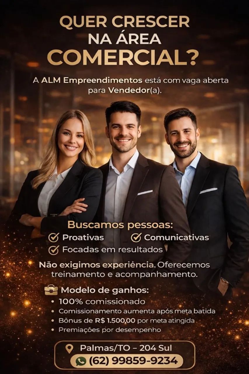 Vendedor com ou sem experiencia 