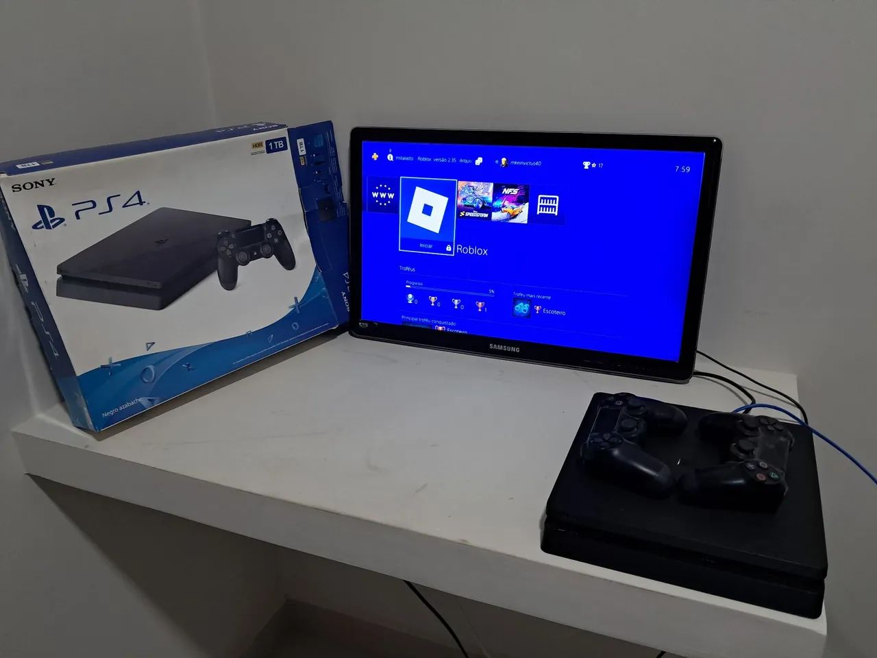 Ps4 slim 1 tera