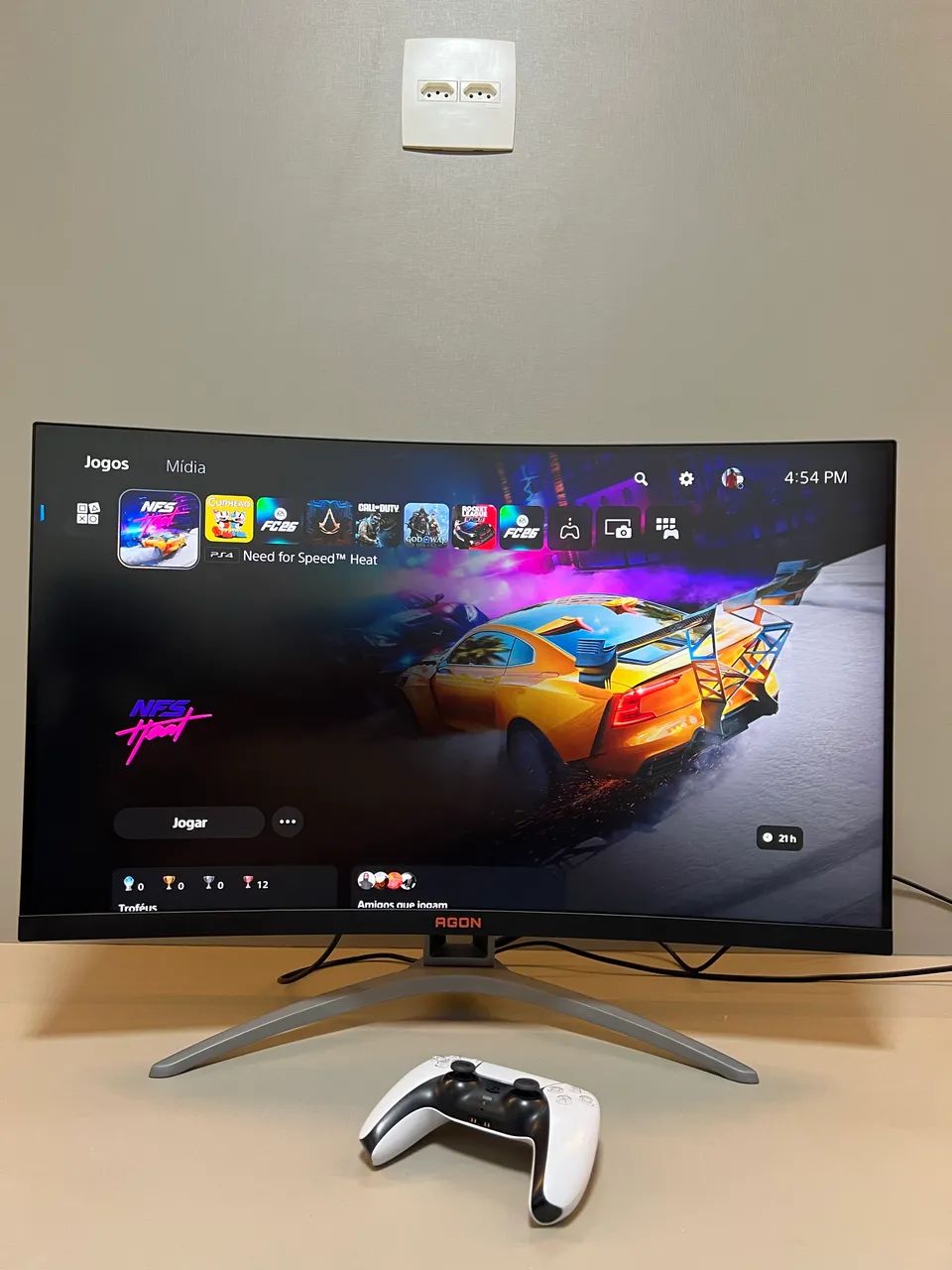 Monitor Gamer AOC Agon 32" Curvo - 165Hz