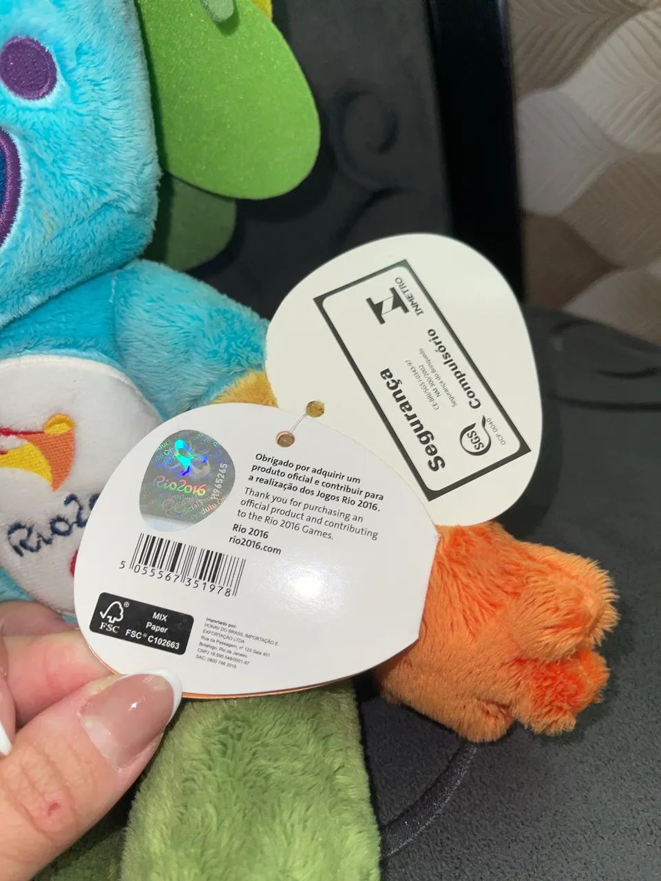 Mascote original paraolimpíadas Rio 2016 - Tom - Foto 4