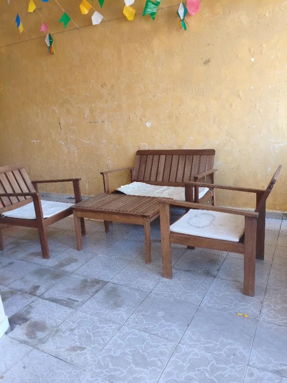 Conjunto de cadeira de terraço