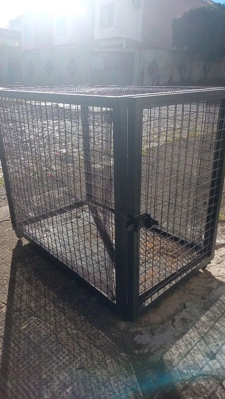 Gaiola para transporte com rodas 80x60x100 - Foto 5