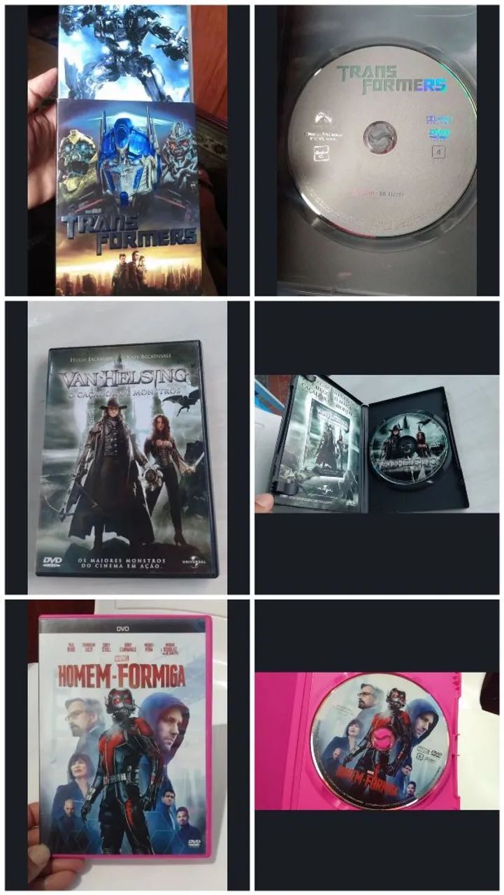 Kit 16 filmes DVD+2 cds. 
