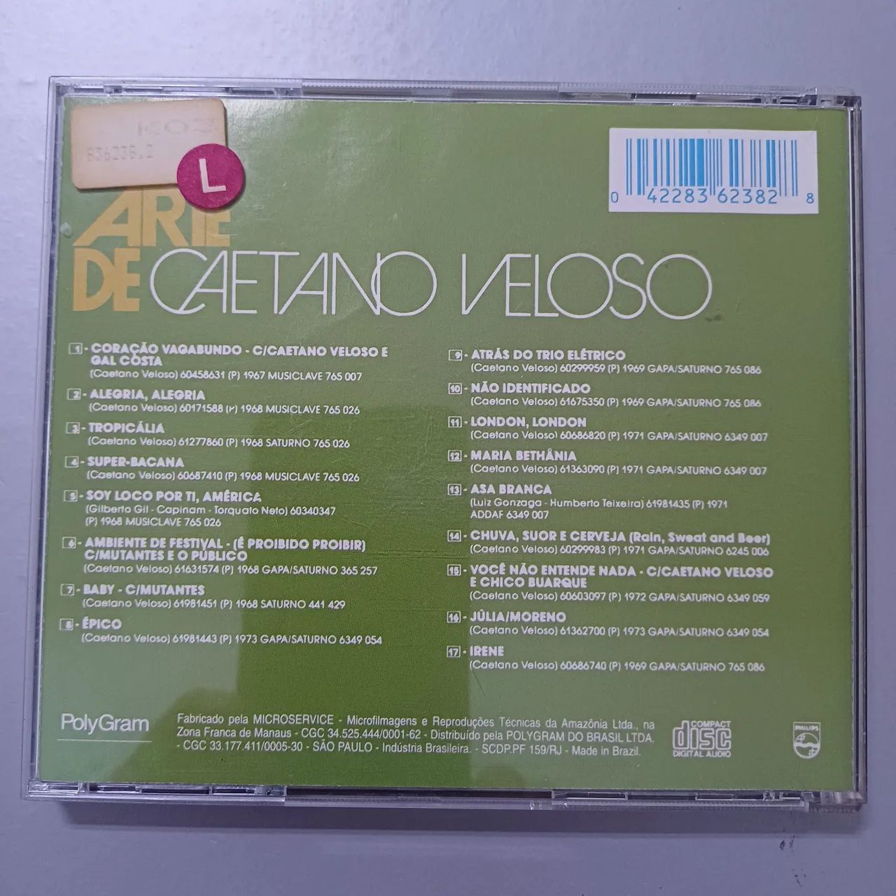 CD Original Caetano Veloso - CDs, DVDs etc - Centro, Avaré