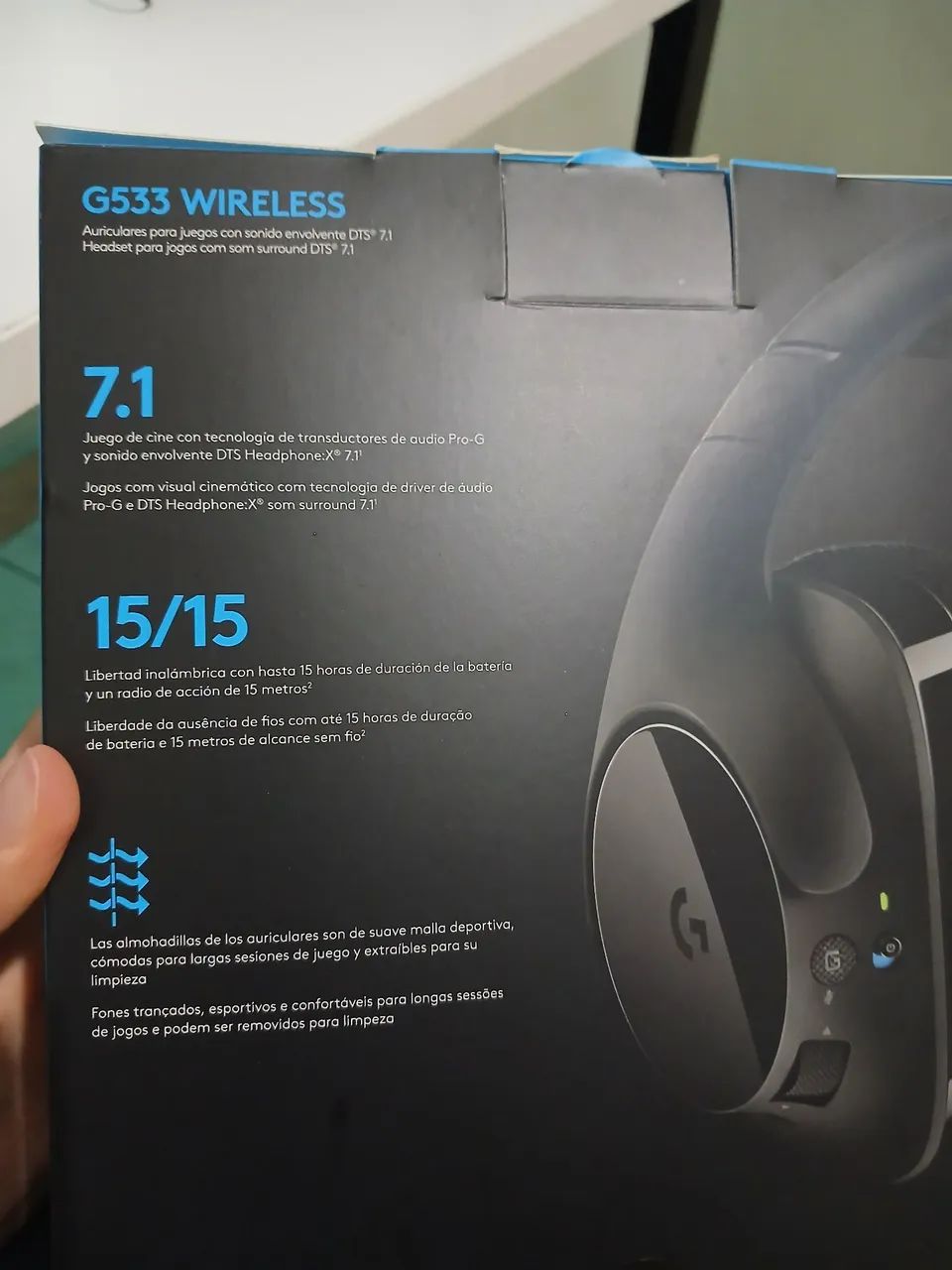 Headset Logitech G533 Wireless  - Foto 2
