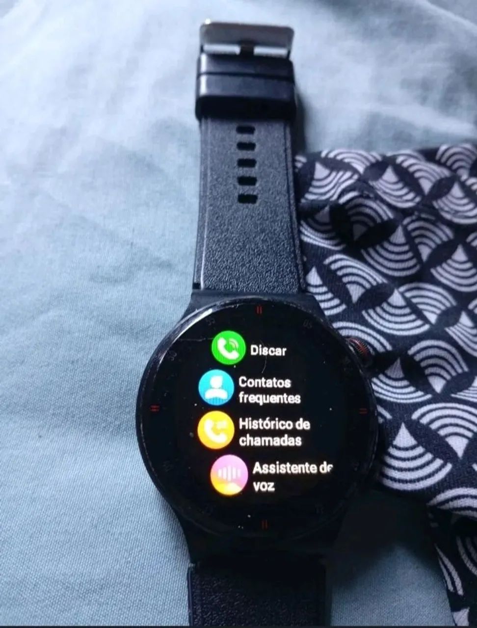 Smartwatch redondo lige com duas pulseiras  - Foto 3