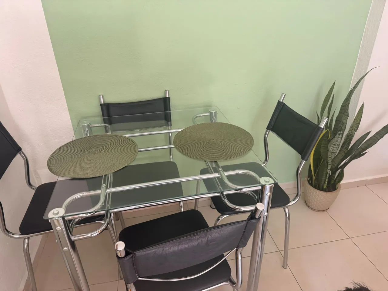 Mesa de inox 4 cadeiras - Foto 3