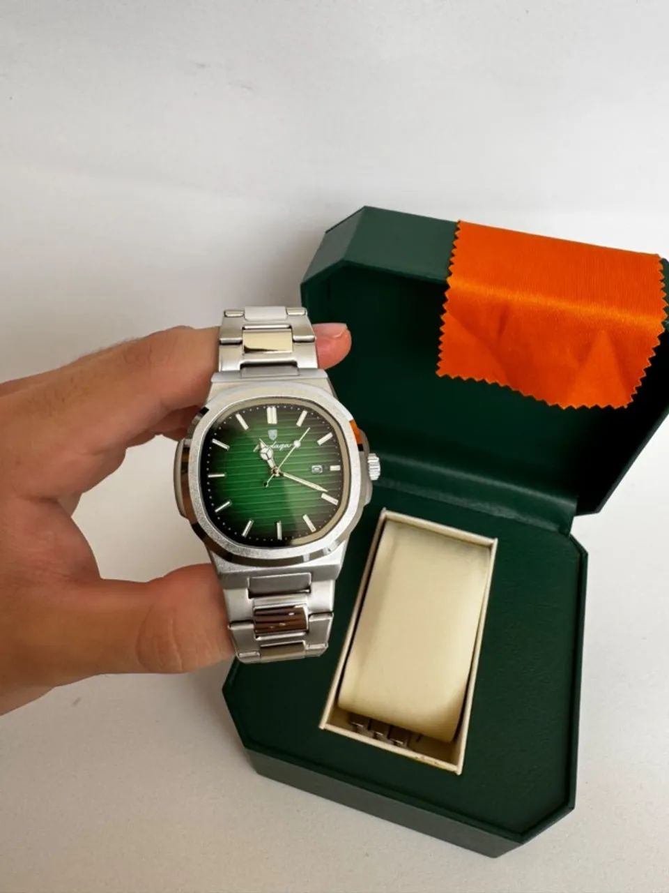 Relógio Poedagar Deluxe Verde - Pronta Entrega - Foto 3