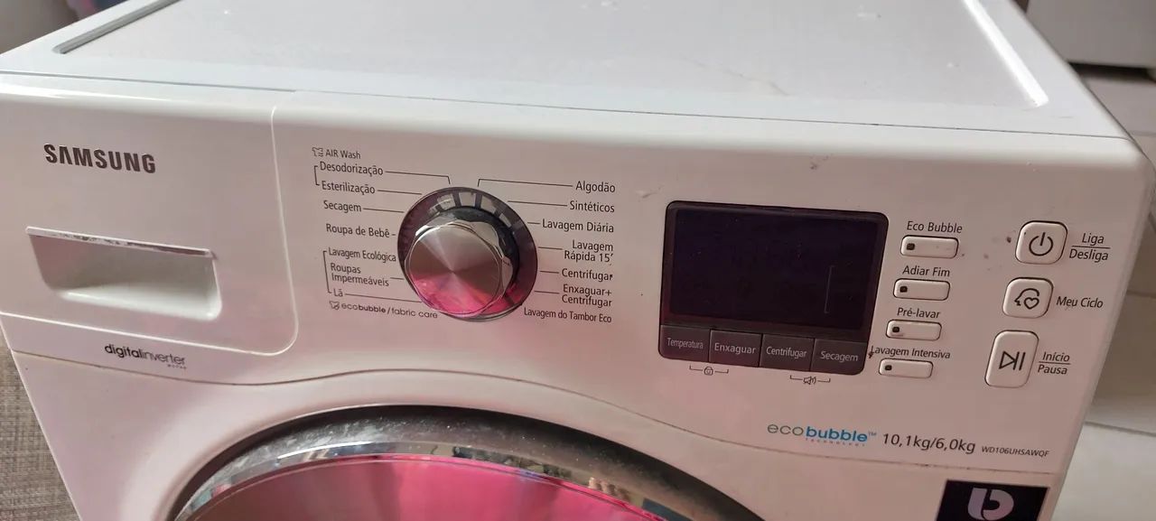 Maquina lava e seca  com defeito 