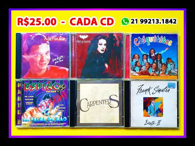 * * CD Diversos / Unidades / Pop / Novela / Forró / Clássico * * - Foto 3