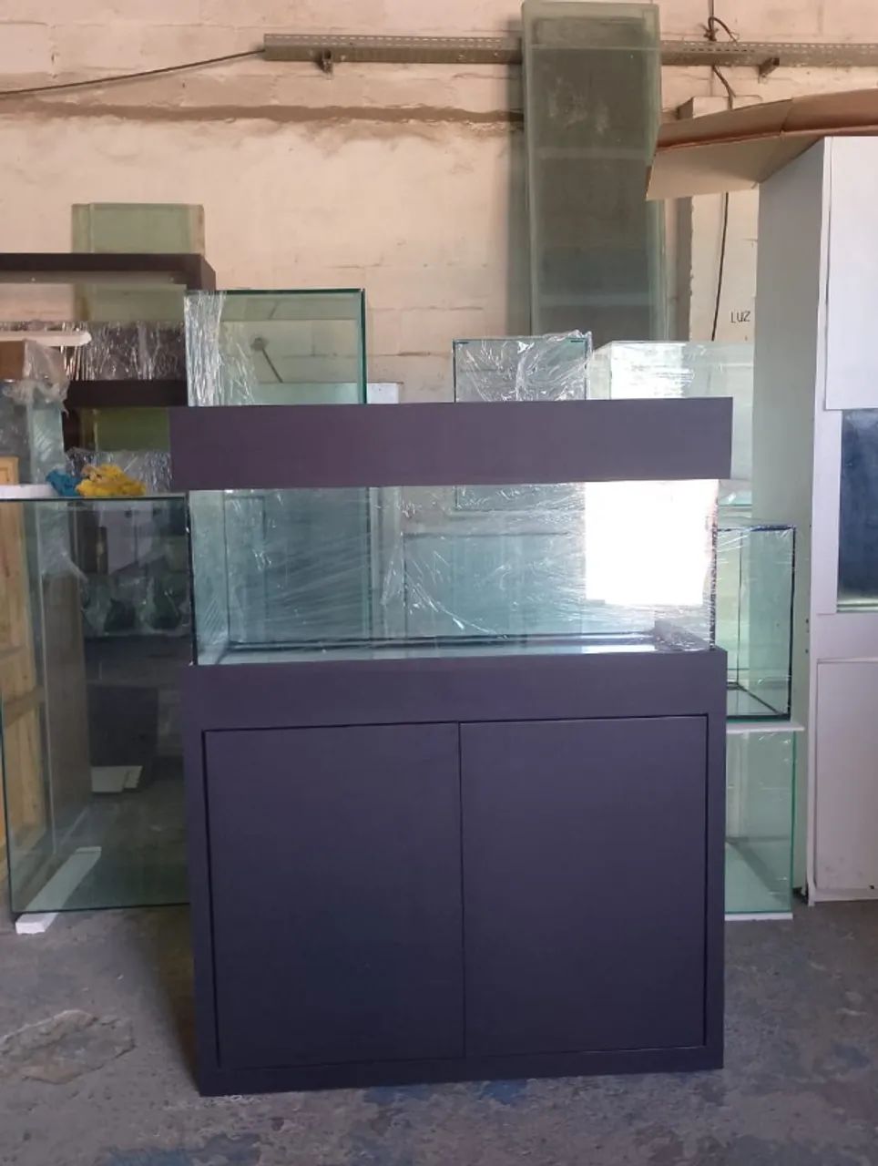 Aquário 200L 100x40x50 + móvel naval  - Foto 4