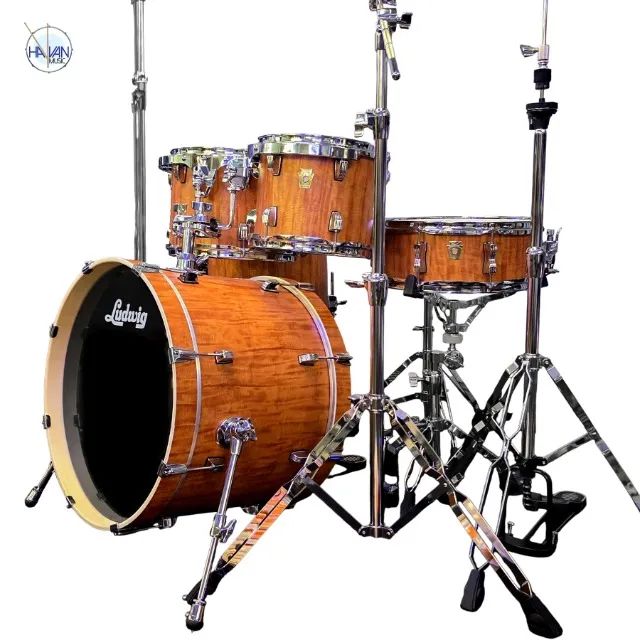 Bateria Ludwig Element Evolution Cherry Outfit + KIT de Ferragens LUDWIG - Foto 2