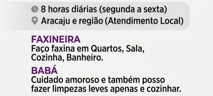 Precisa de FAXINEIRA ou BABÁ? chama no pv. - Foto 2
